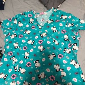 Hello Kitty Plus Sized Scrub Top